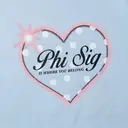 Phi Sigma Sigma Polka Dot Heart Rush Shirt