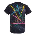 Dyenomite Splatter Tee 200sl Black with Rainbow Back