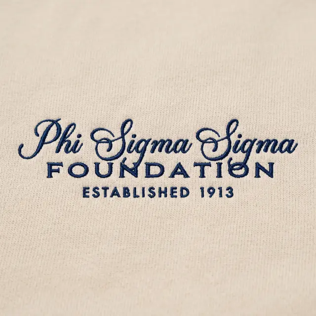 Phi Sigma Sigma Elegant Script Philanthropy Sweater