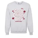 Garnet Girls Curvy Lettering Floral PR Crewneck 2