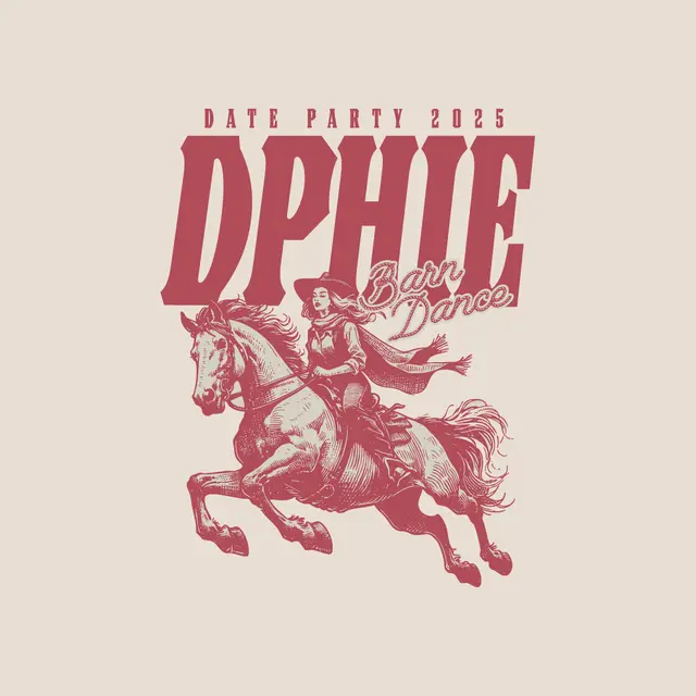 Delta Phi Epsilon Horse Rider Barn Dance Date Party Shirt