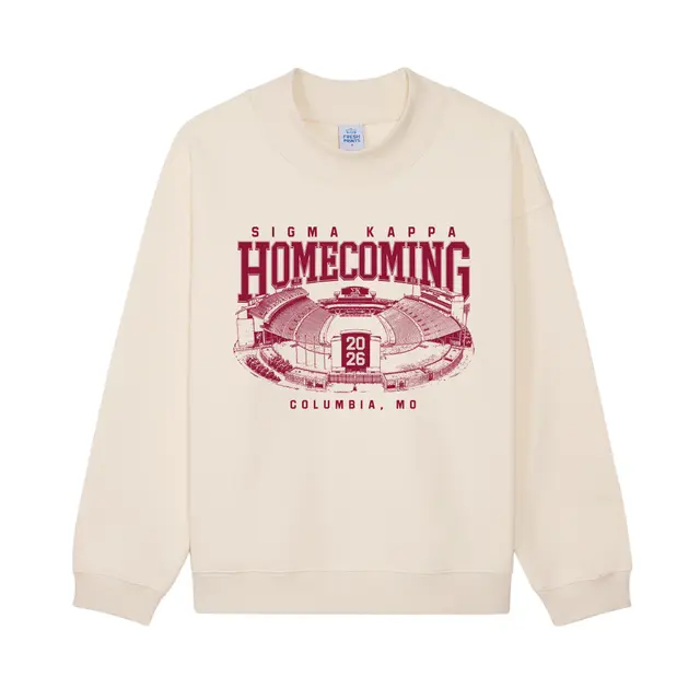 Sigma Kappa Stadium Graphic Homecoming Sweater 2