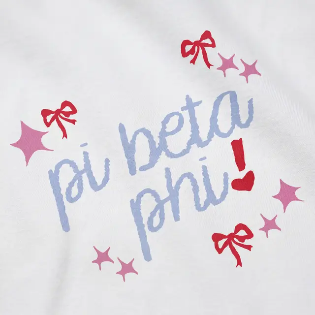 Pi Beta Phi Coquette Soft Girl Stars And Ribbons PR Shorts Design
