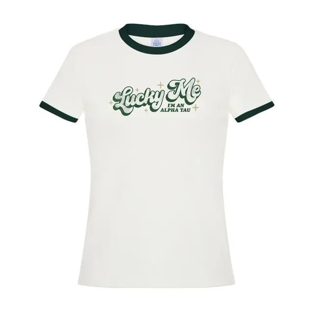 Alpha Sigma Tau Hand Drawn Lettering Rush Shirt 2