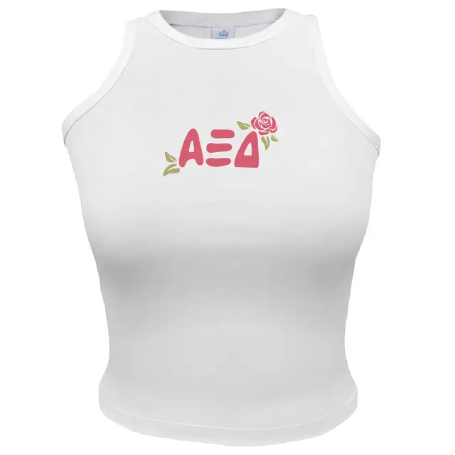 Alpha Xi Delta Rose Lettering PR Tank 2