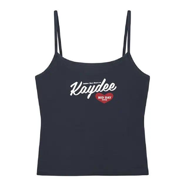 Kappa Delta Heart Text Bid Day Tank 2