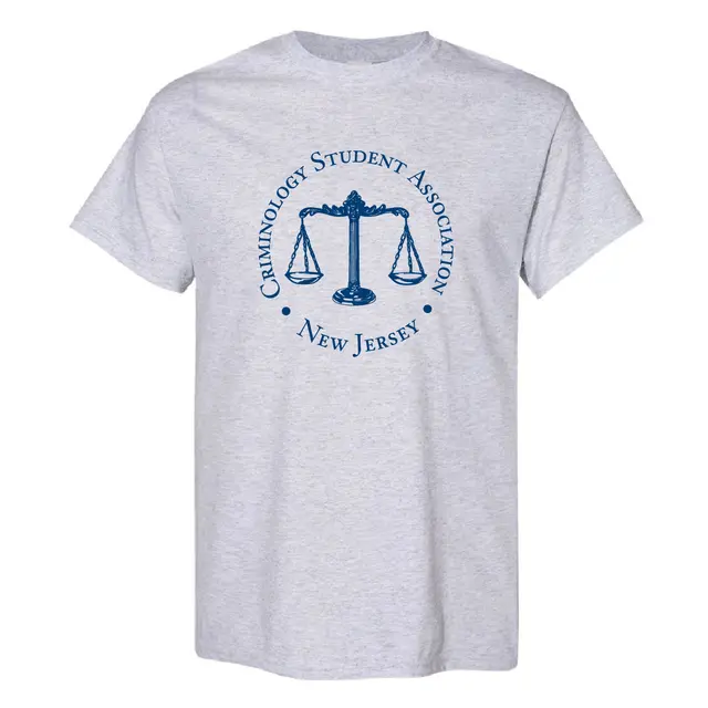 Criminology Student Association Scales of Justice Text PR Shirts 2