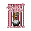 Tiger and Disco Ball Graphic Spring Rush Crewneck