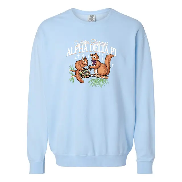 Alpha Delta Pi Squirrel Scene Winter Formal Crewneck 2