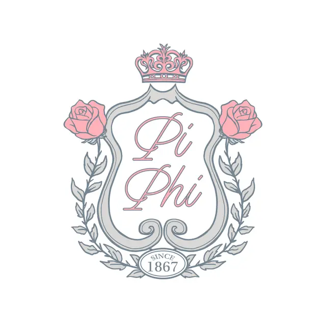 Pi Beta Phi Regal Crest and Rose PR Shirt