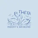 Kappa Alpha Theta Swan Illustration Parent's Weekend Shirt