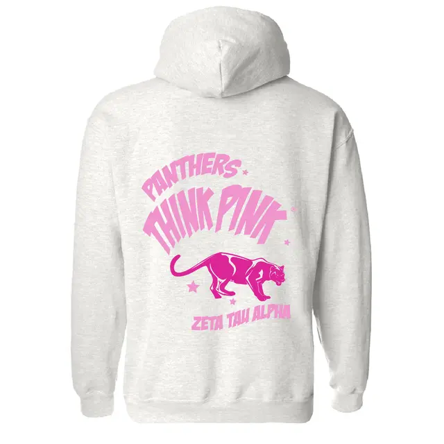 Zeta Tau Alpha Pink Panther Philanthropy Hoodie 2