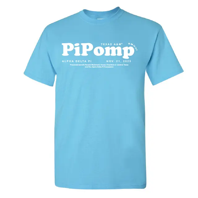Alpha Delta Pi Bold Bubble Text Philanthropy Shirt 2