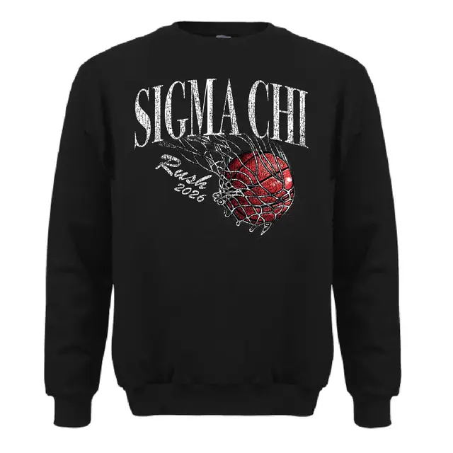 Sigma Chi Dynamic Basketball Graphic Rush Crewneck 2
