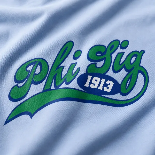 Phi Sigma Sigma Retro Flowing Script PR Tank