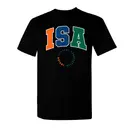 Indian Student Association Block Lettering Circle Design Shirt 2