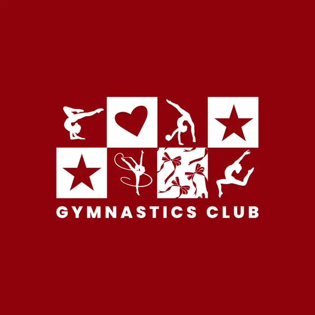 Gymnastics Club Dynamic Icons and Shapes PR Tank