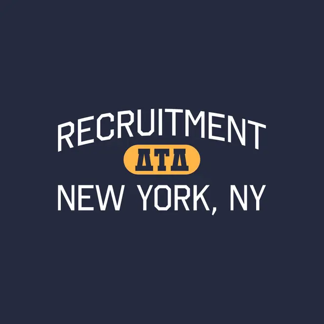 Delta Tau Delta Bold Texts Recruitment Crewneck