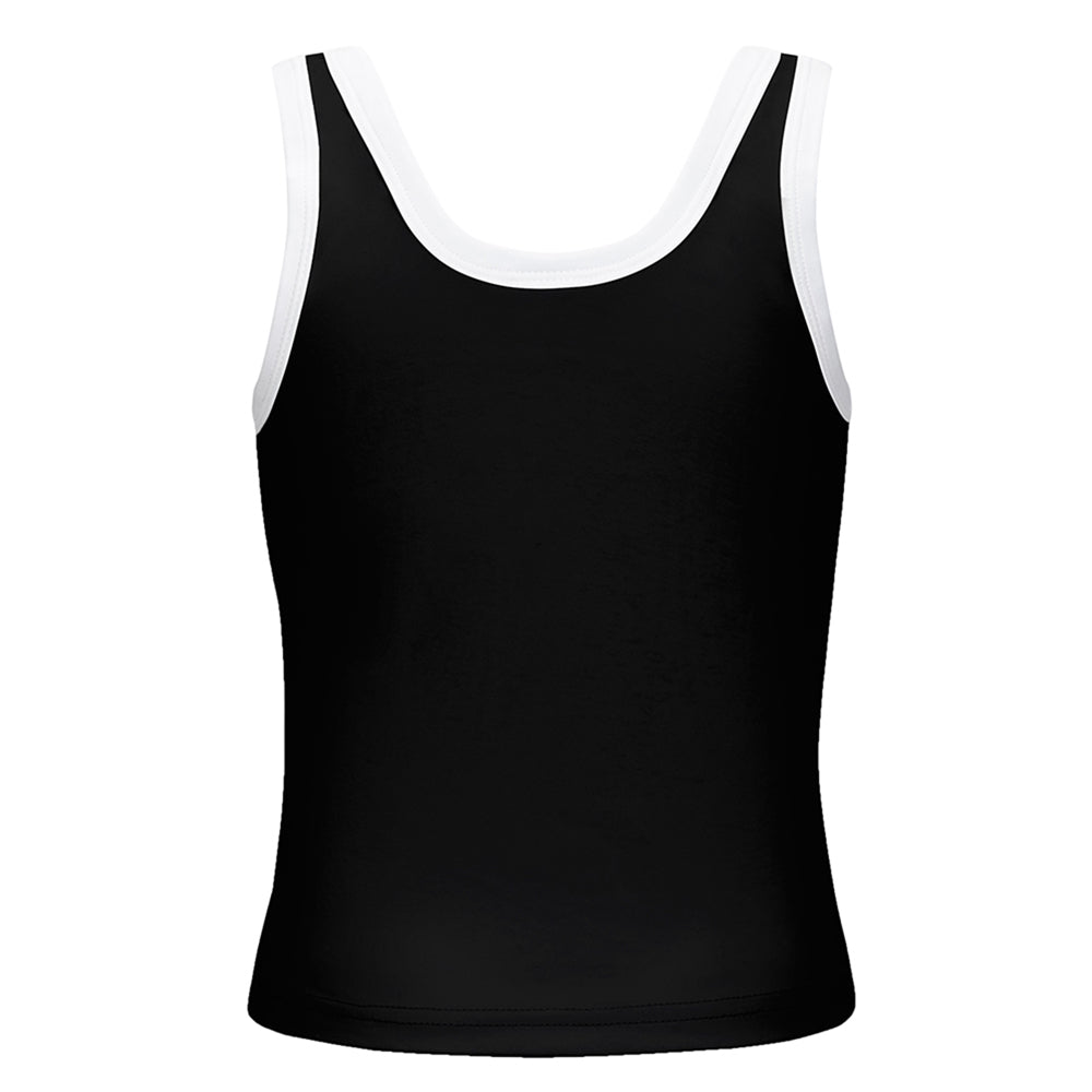 Fresh Prints Rosette Sunset Blvd Ribbed Scoop Tank Top | Fresh Prints