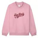 Sigma Delta Tau Retro Script Heart Date Party Crewneck 2