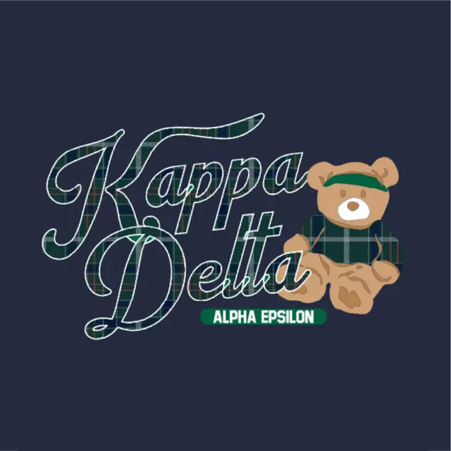 Kappa Delta Plaid Teddy Bear PR Crewneck
