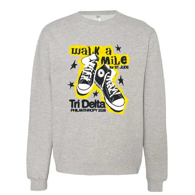 Delta Delta Delta Sneakers Graphic Philanthropy Crewneck 2