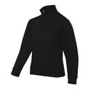 Jerzees Youth 8 Oz. Nublend Quarter-Zip Cadet Collar Sweatshirt 995y Black Left