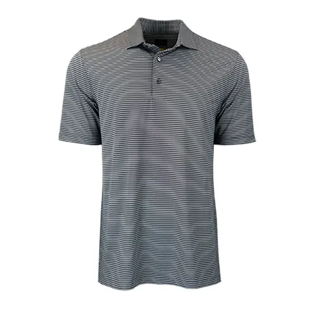Greg Norman Collection Freedom Micro Pique Stripe gns3k485 Black Front