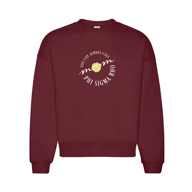 Phi Sigma Rho Hand Drawn Rose Parents Weekend Crewneck 2
