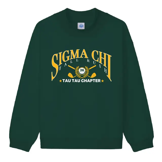 Sigma Chi Golf Clubs Wreath Rush Sweater 2