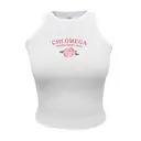 Chi Omega Floral Illustration Rush Tanks 2