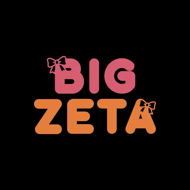Zeta Tau Alpha Bold Bow Text Big Little Reveal Tank