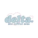 Delta Delta Delta Polka Dot Heart Big Little Reveal Shirt