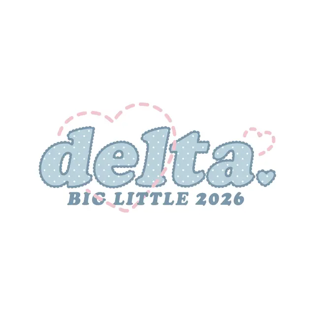 Delta Delta Delta Polka Dot Heart Big Little Reveal Shirt