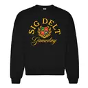 Sigma Delta Tau Block Lettering Crest Game Day Crewneck 2