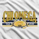 Chi Omega Stadium Illustration Fall Shirt