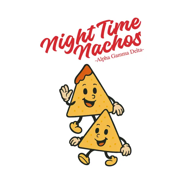 Alpha Gamma Delta Playful Nacho Illustration PR Shirt