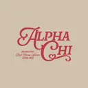 Alpha Chi Omega Bold Script Recruitment Tank