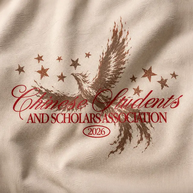 Chinese Students and Scholars Association Phoenix Illustration PR Sweater