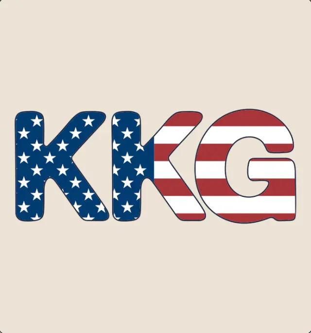 Kappa Kappa Gamma Patriotic Lettering PR Shorts