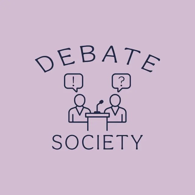 Debate Society Speaker Icons with Text PR Shirt