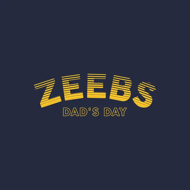 Zeta Beta Tau Striped Zeebs Text Dad's Day Hoodie