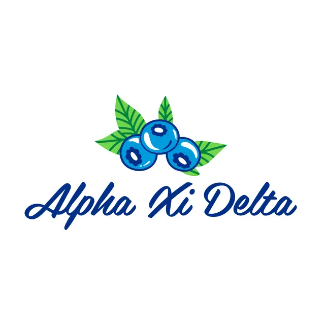 Alpha Xi Delta Blueberry Illustration PR Shirt