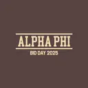 Alpha Phi Bold Block Text Bid Day Hoodie