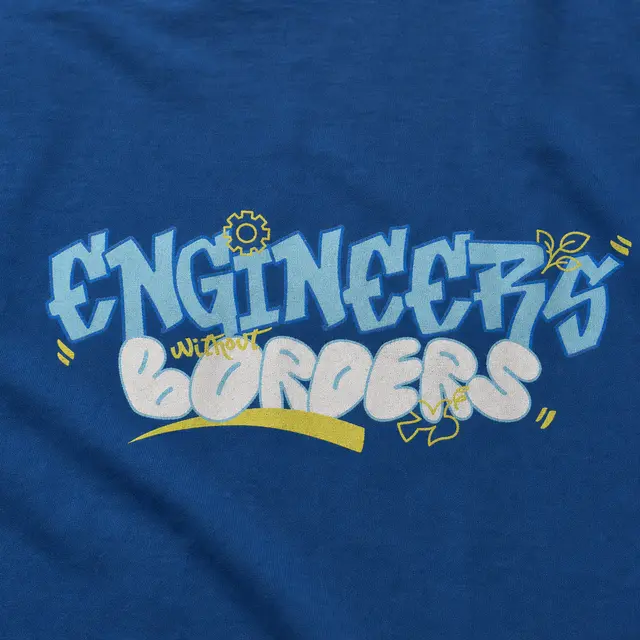 Engineers Without Borders Fun Colorful Lettering PR Crewneck