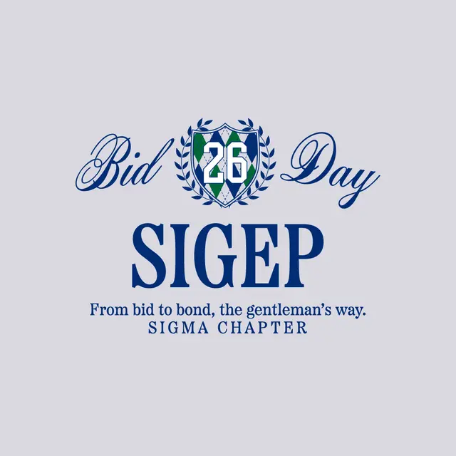 Sigma Phi Epsilon Crest and Texts Bid Day Shirt