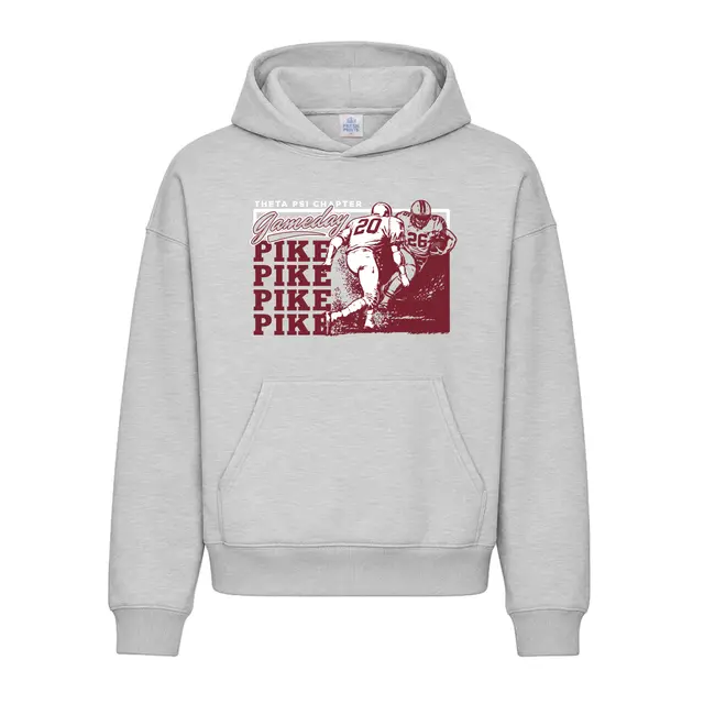 Pi Kappa Alpha Dynamic Football Illustration Game Day Hoodie 2