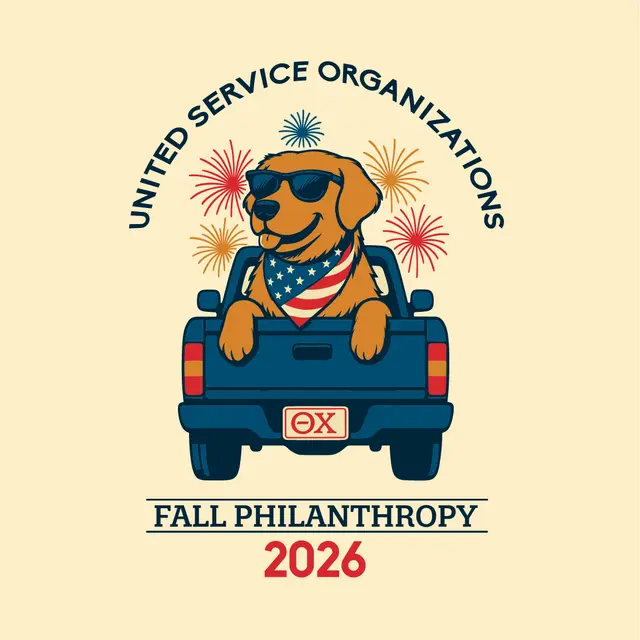 Theta Chi Cool Pup Truck Fall Philanthropy Shirt