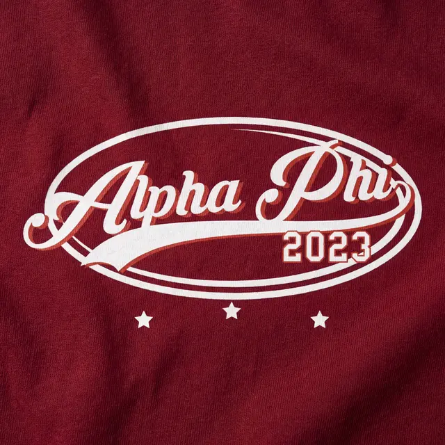 Alpha Phi Vintage White Design for Tank for Sorority PR