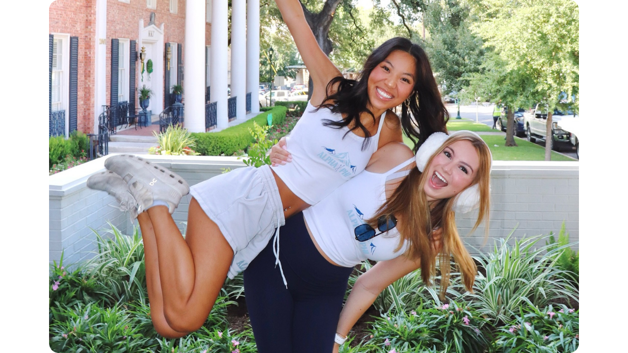 Alpha Phi sorority matching set merch by Fresh Prints